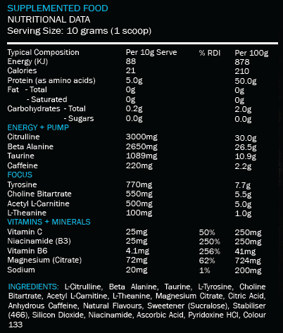 Zealea Pre-Workout - 30 Serve