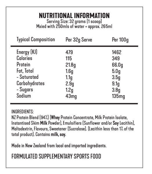 WHEY PROTEIN 1KG - UPDATED FORMULA